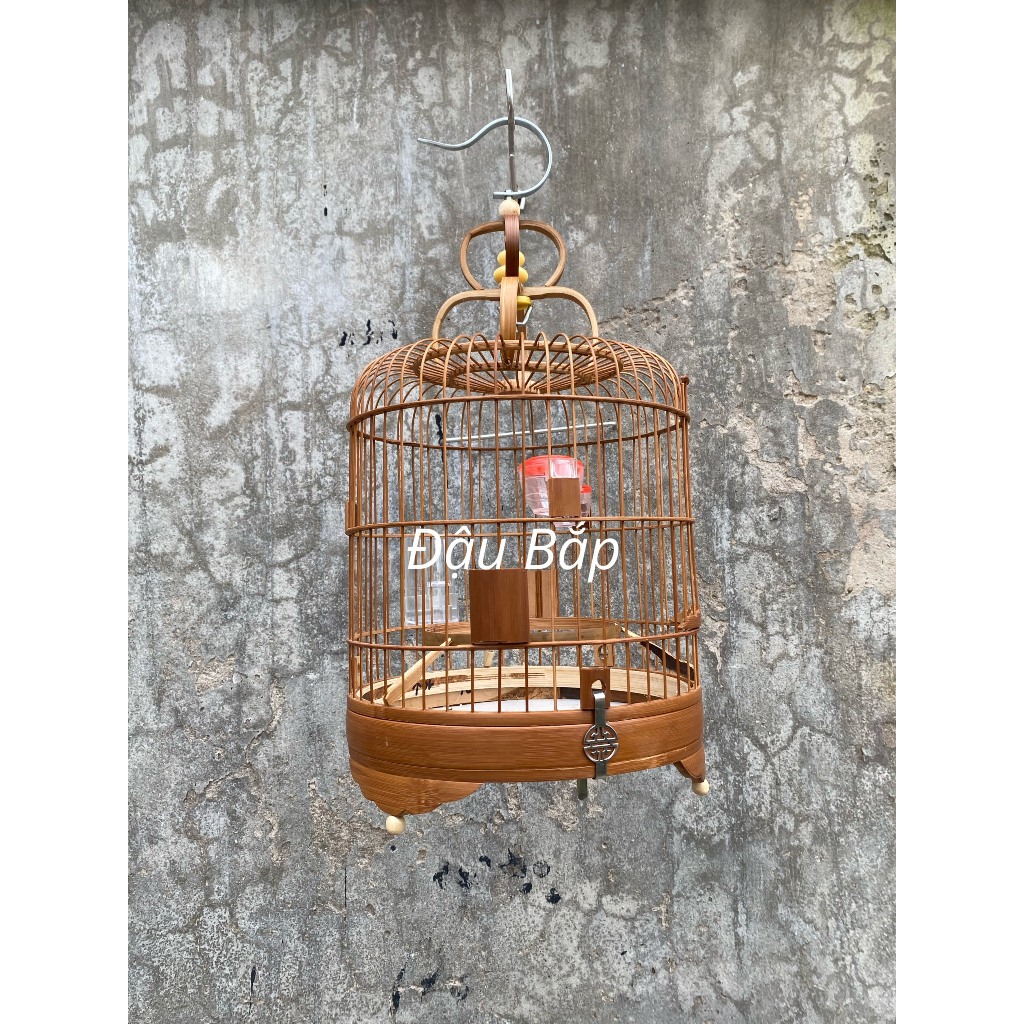 Lồng khuyên lùn lồng nuôi chim khuyên lồng khuyên giá rẻ chất liệu trúc đỏ size 22x22