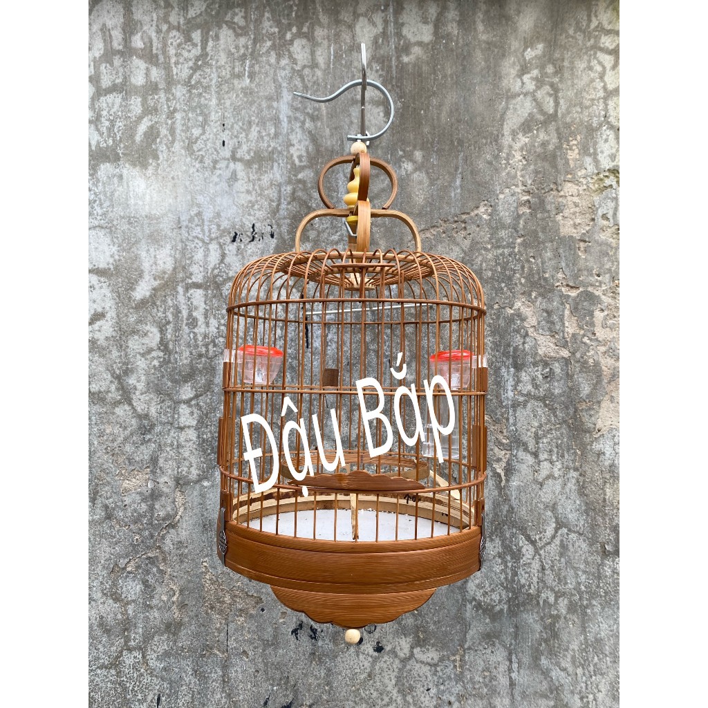 Lồng khuyên lùn lồng nuôi chim khuyên lồng khuyên giá rẻ chất liệu trúc đỏ size 22x22