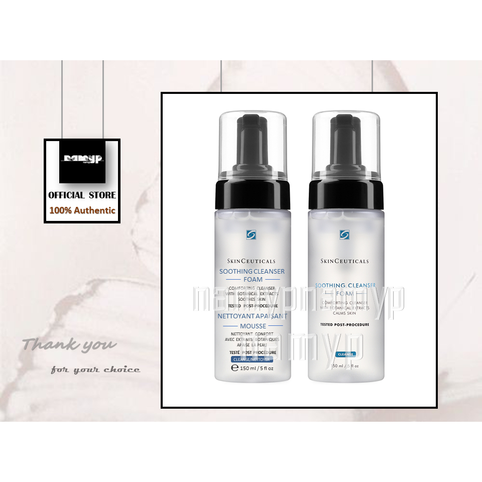 Sữa rửa mặt tạo bọt SkinCeuticals Soothing Cleanser Foam 150mL
