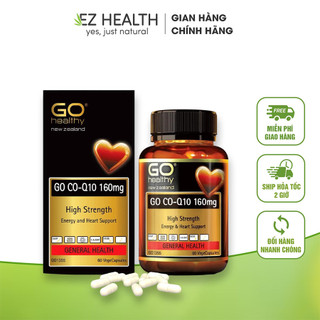 Viên bổ tim mạch Go Healthy CO-Q10 ngăn lão hóa tim mạch phòng ngừa tai biến tim mạch điều hòa huyết áp hộp 30 viên