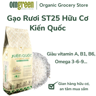 Gạo rươi st25 hữu cơ kiến quốc 5kg - omgreen organics