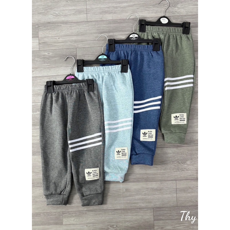 Set 4 quần nỉ ADS sọc ngang cho bé trai