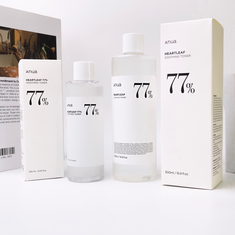 Toner Diếp Cá Làm Dịu Da Anua Heartleaf 77% Soothing Toner 250ml/500ml