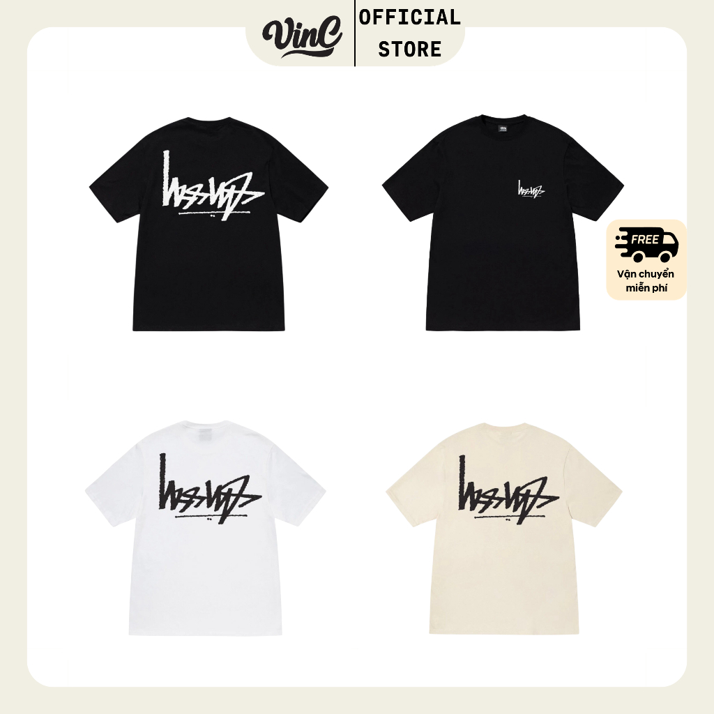 Áo thun Stussy Flipped unisex - CÓ SẴN