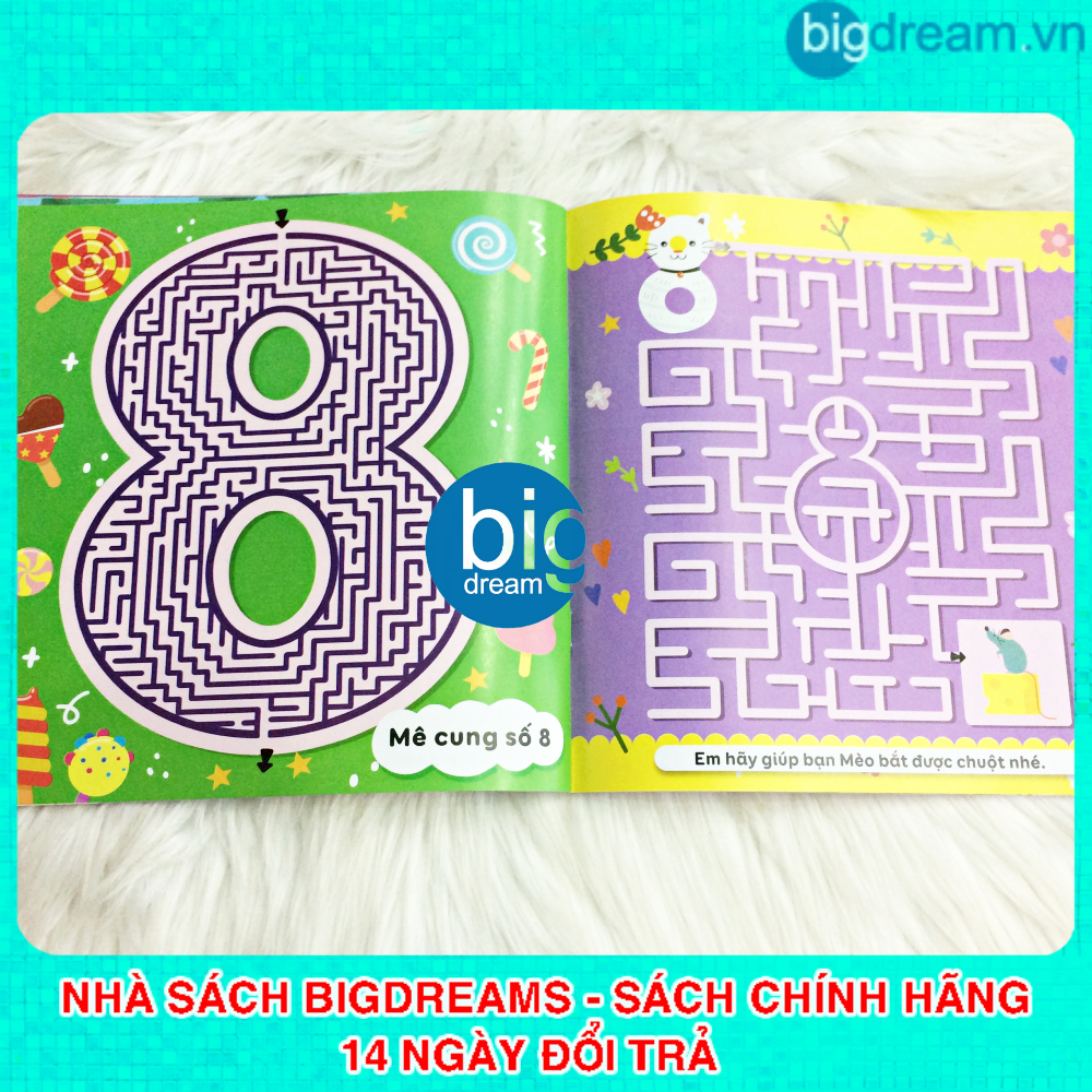 Sách - Mê Cung Thông Minh - Rèn Khả Năng Tập Trung Cho Trẻ 4-10 tuổi - Sách thiếu nhi quyển lẻ