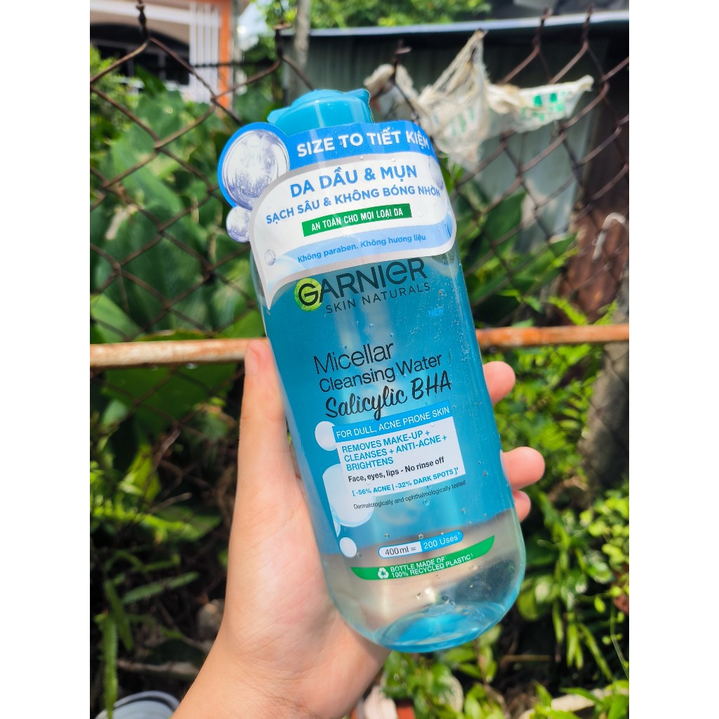 Nước tẩy trang garnier Vàng hồng xanh date 05/2026