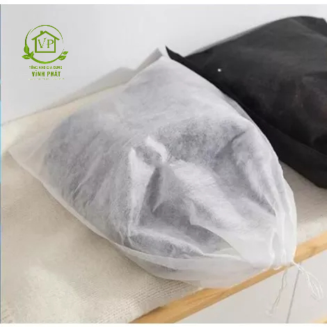 Túi Rút Đựng Giày Dép YY88 Trắng Sợi - Đa Năng Vải Không Dệt, Miệng Dây Rút Tiện Lợi 88391 Giadungstore88