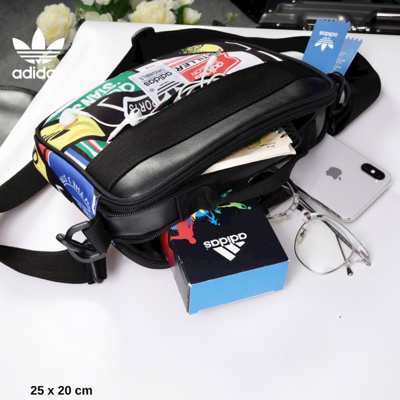 Túi adidas hoạ tiết đeo chéo