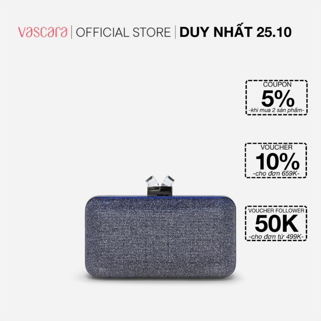 [25.10 VOUCHER 10% - MUA 2 GIẢM 5%]Vascara Clutch Dự Tiệc Khóa Crystal - CLU 0111