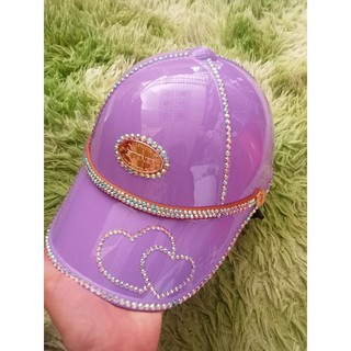 Nón bảo hiểm dạng Nơ màu Tím
