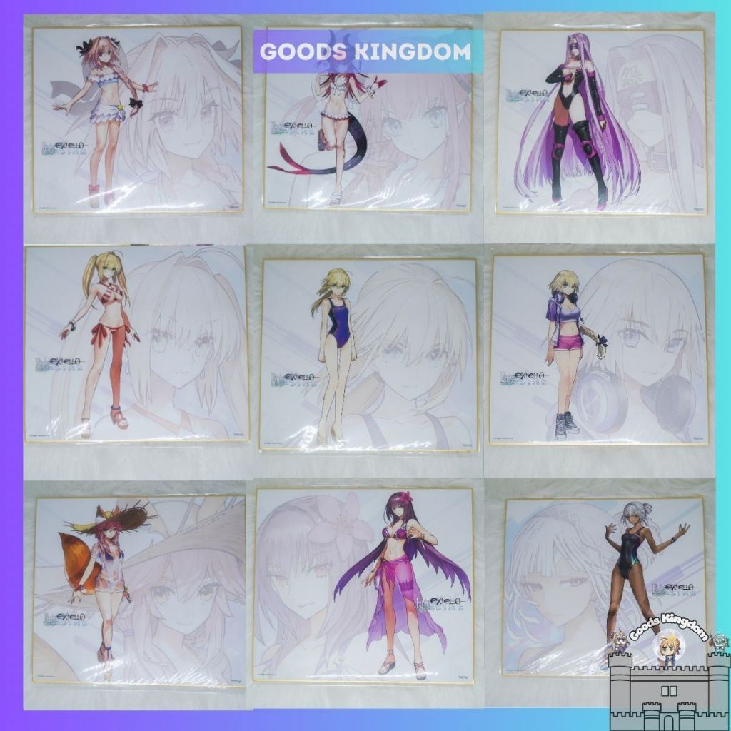 Tranh màu/ Shikishi cỡ lớn chính hãng Fate/ Extella Link - chính hãng Marvelous