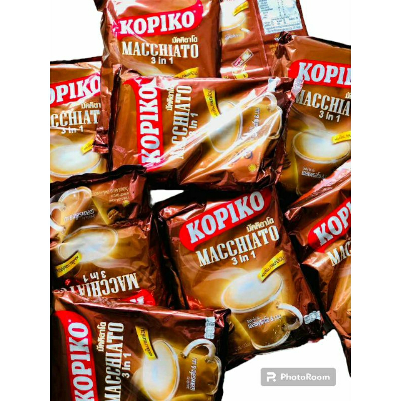 Cà phê Kopiko Macchiato 3in1 Thái Lan Túi Lớn 480g