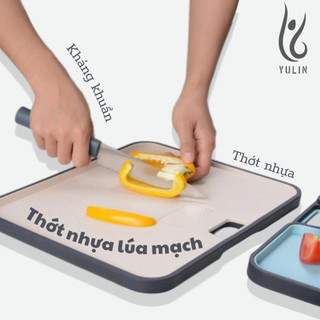 Thớt nhựa kháng khuẩn chống trơn trượt, thớt lúa mạch an toàn chống ẩm mốc
