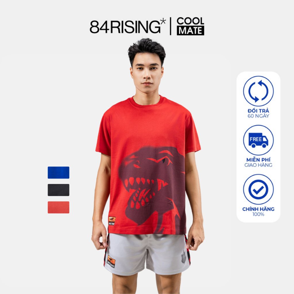 Áo thun oversize 84RISING Jurassic Warriors - THƯƠNG HIỆU 84RISING