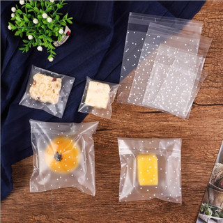 Set 100 Túi dán miệng mini trong MỜ đựng bánh kẹo greenkios