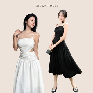 KOOKY HOUSE - ĐẦM OLIVIA DRESS - Đầm dáng dài thiết kế bất đối xứng sang chảnh, quyến rũ
