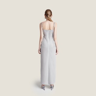 DEAR JOSÉ - Đầm maxi Milky vải sequin bạc