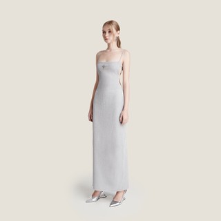 DEAR JOSÉ - Đầm maxi Milky vải sequin bạc