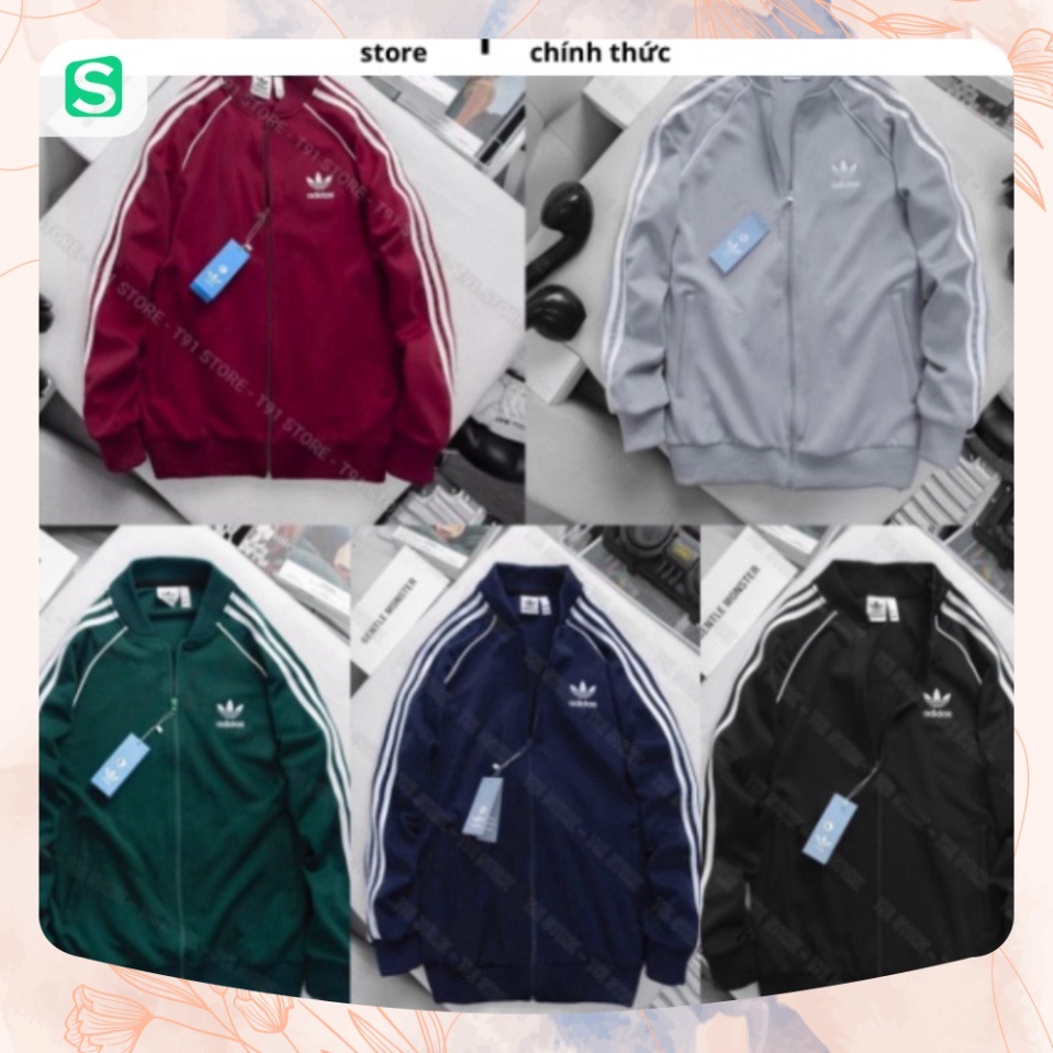 Áo Khoác Bomber ADIDAS 2 Lớp Chất Poly Co Giãn 4C Cao Cấp