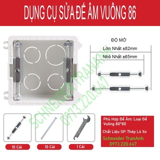 {10 chiếc} Dụng Cụ Loại 86 Sửa Đế Âm Vuông Vỡ CNBV