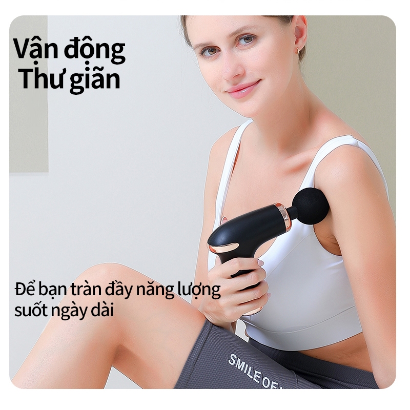 Máy Massage Cầm ,Đi kèm 4 đầu massage chuyên nghiệp, thích hợp massage toàn thân, bảo hành 12 tháng