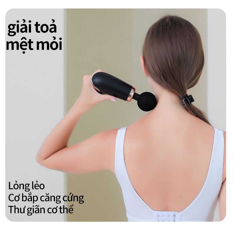 Máy Massage Cầm ,Đi kèm 4 đầu massage chuyên nghiệp, thích hợp massage toàn thân, bảo hành 12 tháng