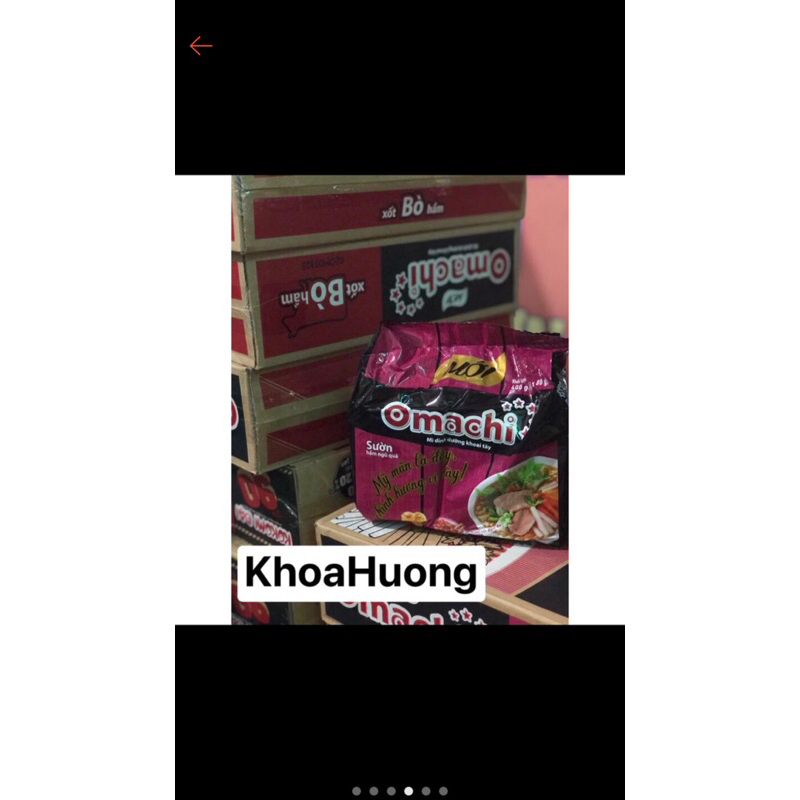 Com bo 5 gói  mì  omachi  bò hầm -sườn hầm  ngũ quả 5 gói  x80g