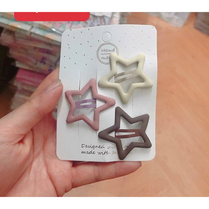 Sỉ 10 sét kẹp nhám xinh xắn