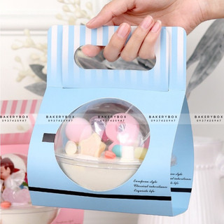 50 set quả cầu tròn lớn 650ml kèm quai xách đựng bánh lạnh, trái cây, hộp quà tặng