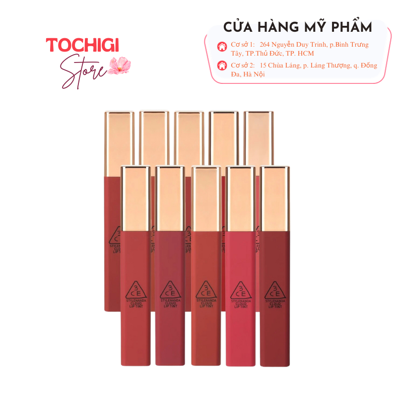 Son Kem 3CE Cloud Lip Tint 4g Siêu Lì