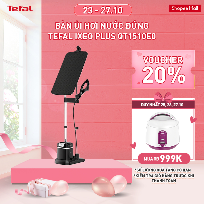 Bàn ủi hơi nước đứng Tefal IXEO Plus QT1510E0 - 2980W, 1L