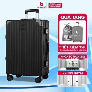 Vali Du Lịch Bamozo 9066 Cao Cấp Size 20/24 Chất Liệu Nhựa ABS Khoá Sập Chống Trộm Bảo Hành 5 Năm Lỗi 1 Đổi 1