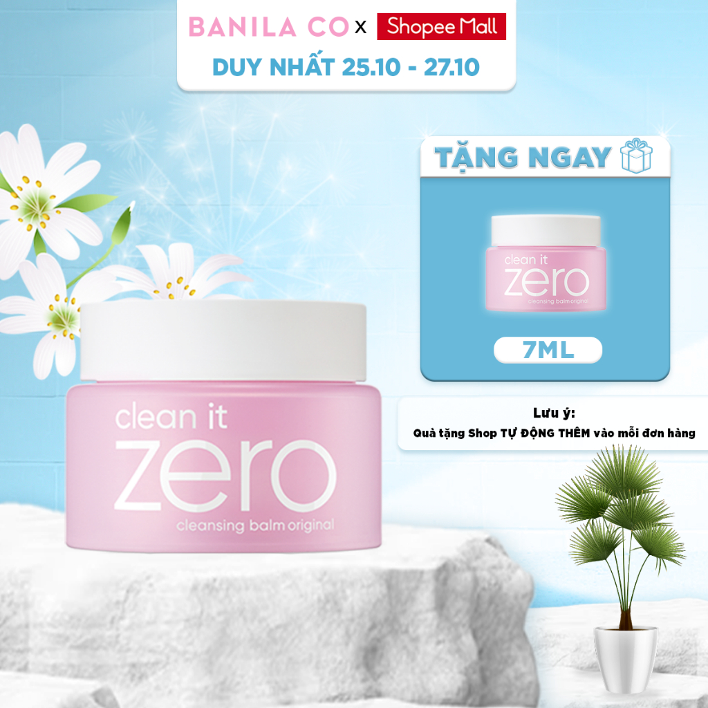 Sáp tẩy trang Banila Co C​l​e​a​n It Z​e​r​o C​l​e​a​n​s​i​n​g B​a​l​m O​r​i​g​i​n​a​l 100ML/180ML dành mọi loại da