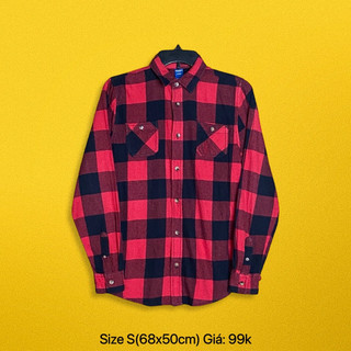 [Inbox chọn mẫu] Sơ mi FLANNEL size S