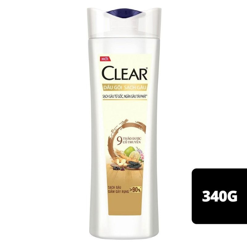 dầu gội clear 340g