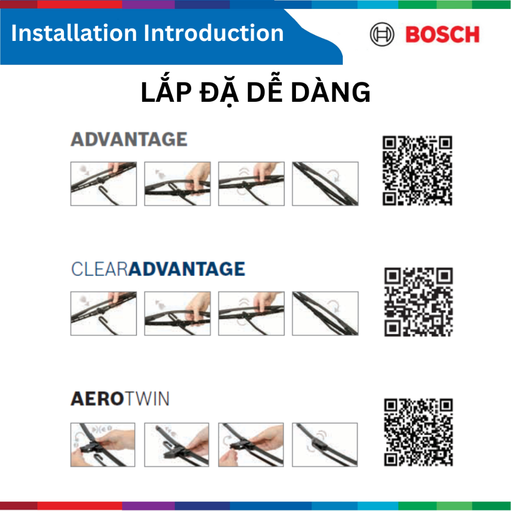 Gạt mưa, gạt nước xe ô tô, BOSCH Aerotwin Plus