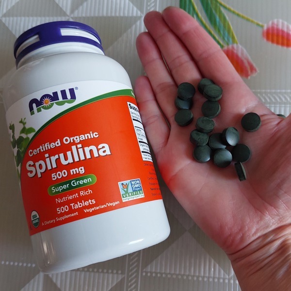 Tảo hữu cơ Spirulina 500 mg Now Foods (500 viên) - iHerb Việt Nam