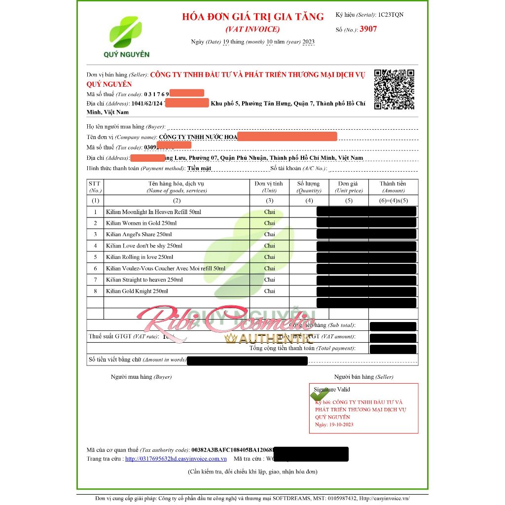 Nước Hoa Kilian Angel's Share Nước Hoa Unisex Cao Cấp Chính Hãng Ribicosmetics