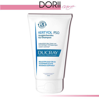 Ducray dầu gội hỗ trợ cho da đầu bị vảy nến, mảng bám, gàu nặng & ngứa Kertyol Pso Treatment Shampoo 125ml + khăn giấy