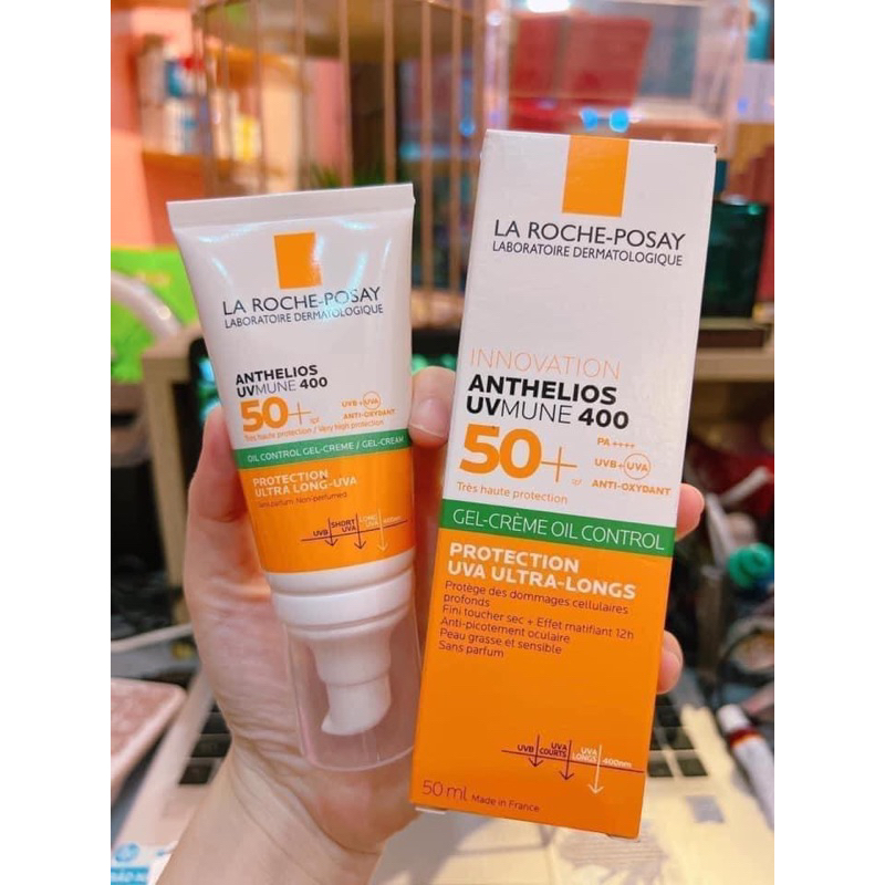 Kem Chống Nắng La Roche Posay Anthelios Dry Touch Gel-Cream SPF50 Cho Da Dầu 50ml