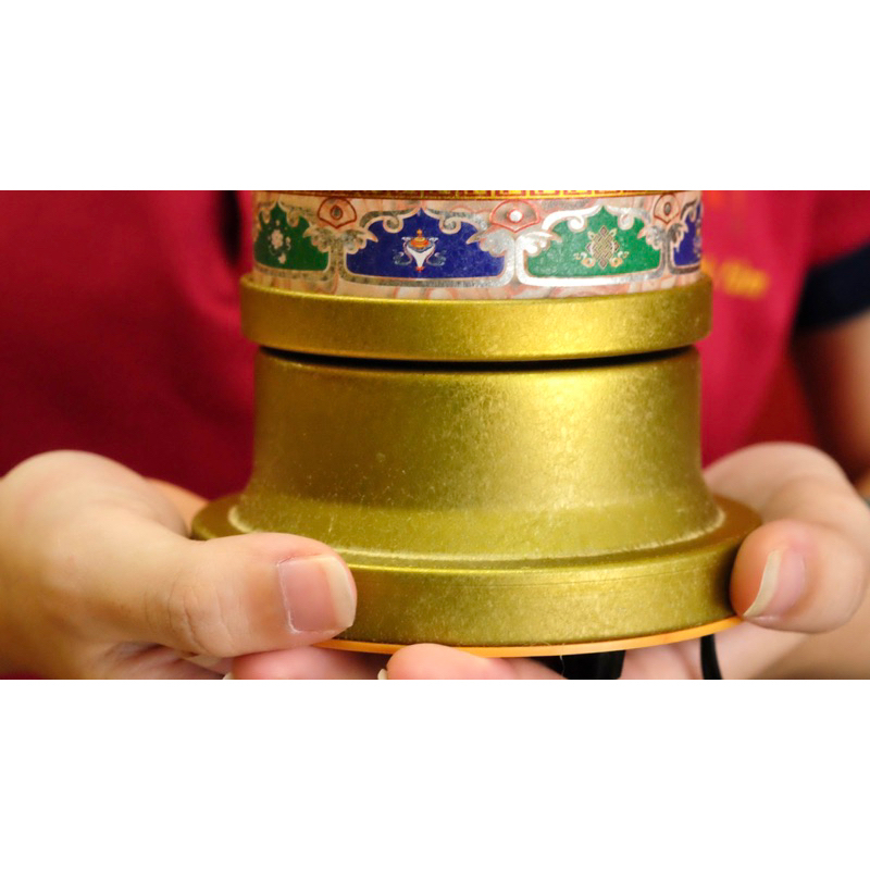 Kinh luân điện, kinh luân xoay phát nhạc Mật Tông cao 21cm - Rita Shop