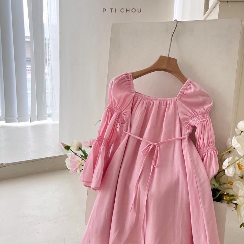 Mermaid dress Váy tơ mềm thiết kế P'ti chou cho bé gái 12kg - 23kg