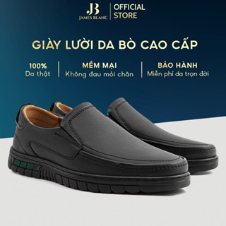Giày Lười Nam JB JAMES BLANC Giày Tây Nam Da Bò Thật  Mềm Mại Lót Giày Êm Chân G-1944