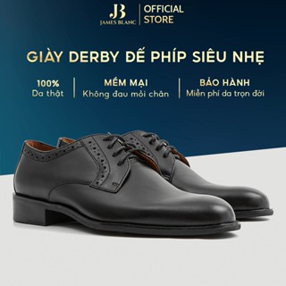  Giày tây nam Derby JB JAMES BLANC Do 15 - Da Bò nguyên miếng thiết kế đục lỗ tinh tế mũi giày cao 