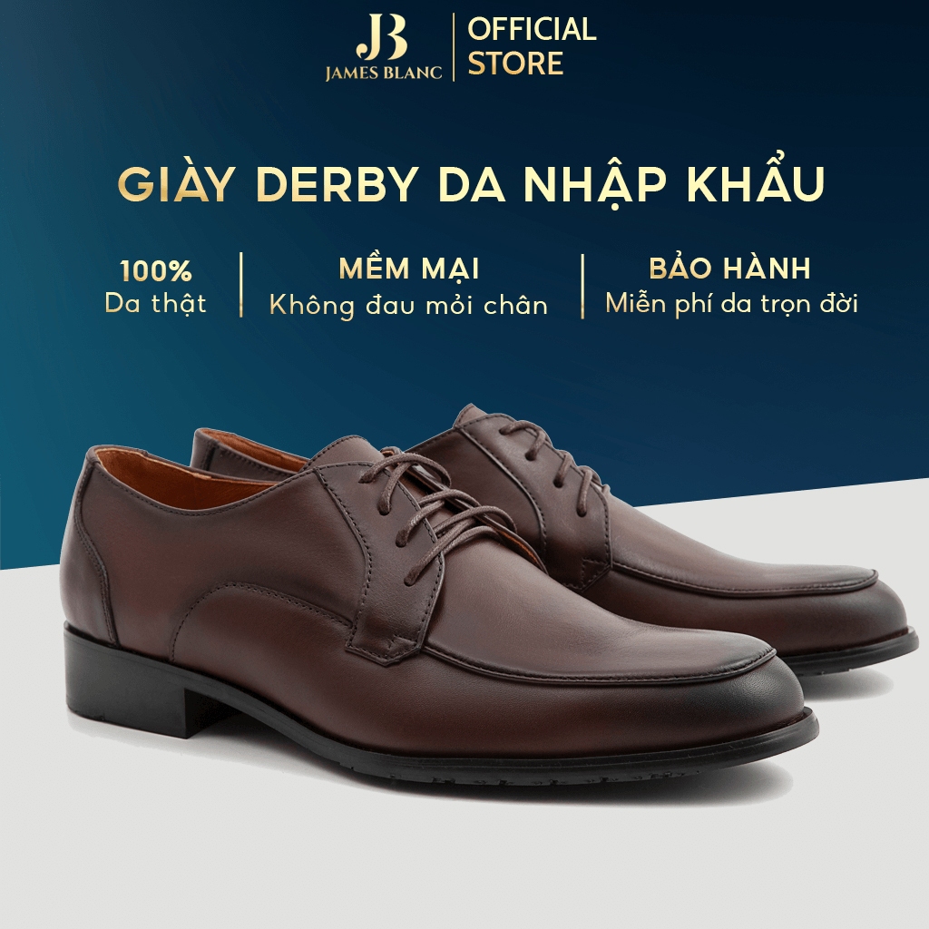 Giày tây nam JB JAMES BLANC Do-13 da bò nguyên miếng nhập khẩu Châu âu, Sản phẩm đẳng cấp quốc tế, sang trọng, lịch lãm