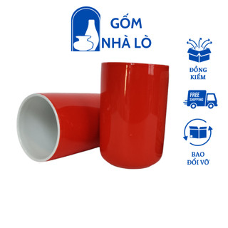 Cốc lọc trà, cốc uống nước gốm sứ bát tràng, cốc sứ, cốc uống nước gốm nhà lò