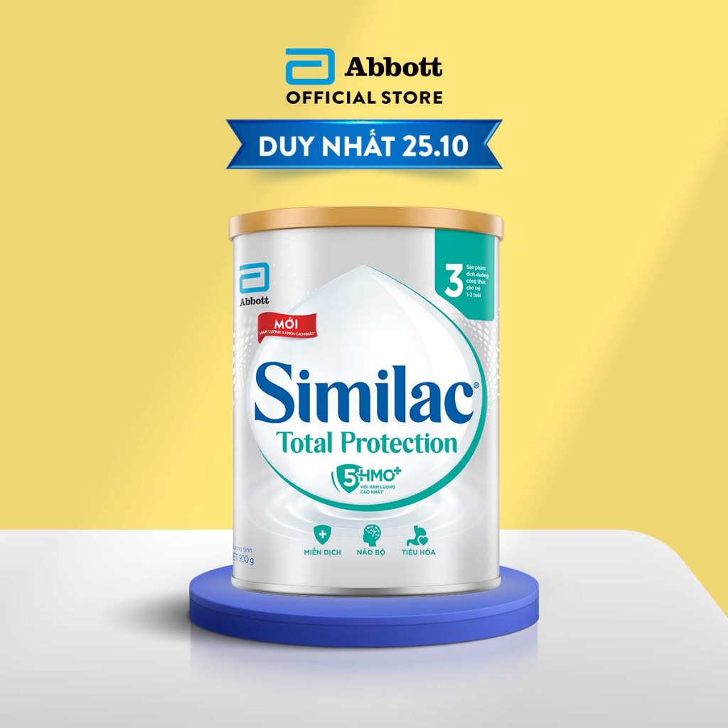 Sản phẩm dinh dưỡng công thức cho trẻ Similac Total Protection 3 900g/lon