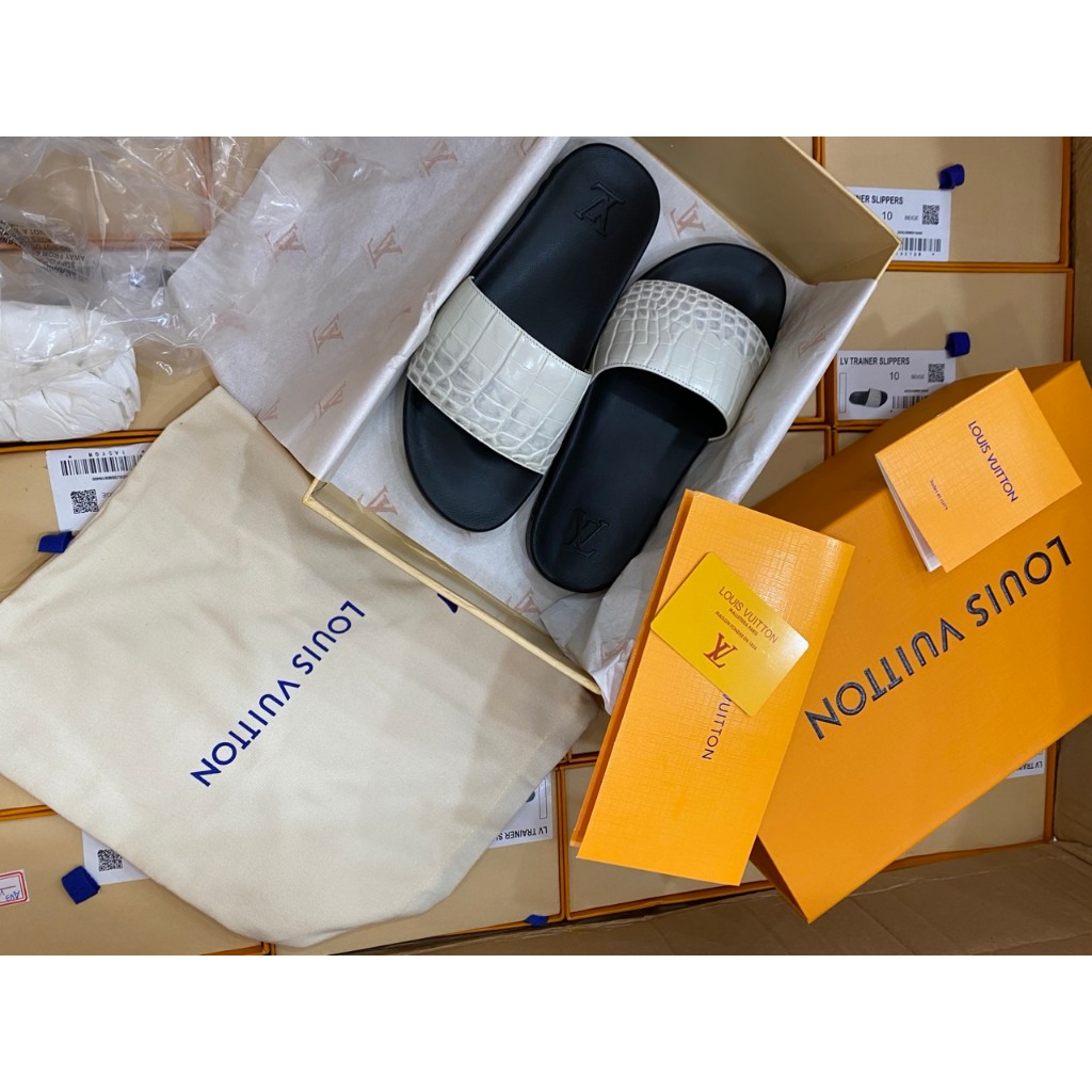 Dép Nam Quai Ngang Da Cá S.ấ.u Thời Trang