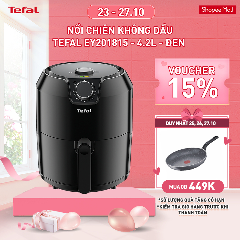 Nồi chiên không dầu Tefal EY201815 - 4.2L - đen