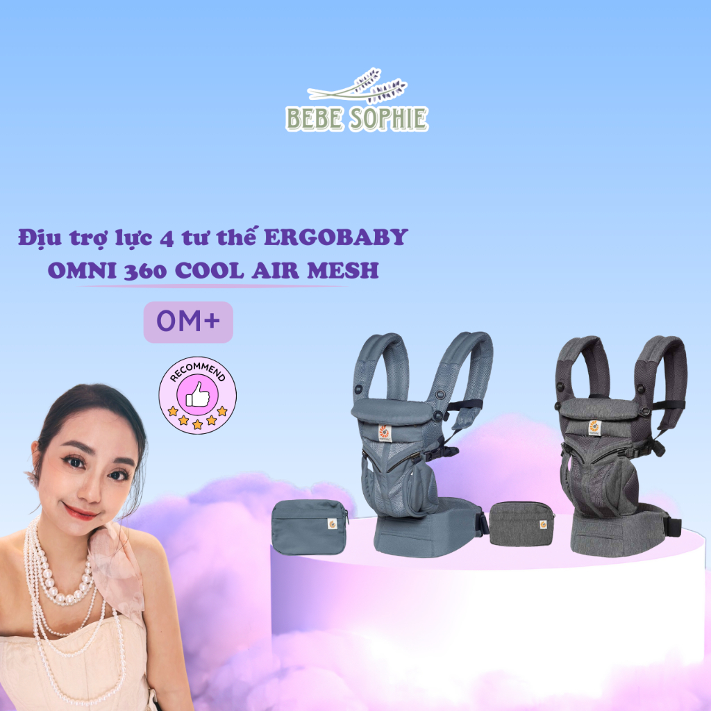 Địu trợ lực chính hãng cho bé từ sơ sinh